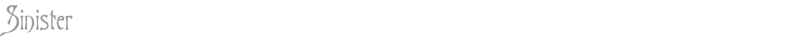 Sinister font preview